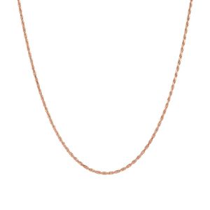 14k Rose Gold 1.05 mm 20 Inch Rope Chain