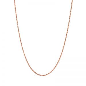 14k Rose Gold 1.05 mm 24 Inch Rope Chain