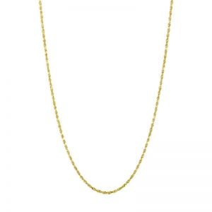 14k Yellow Gold 1.25 mm 22 Inch Rope Chain