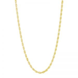 14k Yellow Gold 3mm 24 Inch Rope Chain