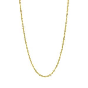 14k Yellow Gold 2.5mm 24 Inch Rope Chain