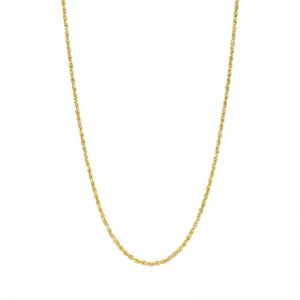 14k Yellow Gold 2.25 mm 22 Inch Rope Chain