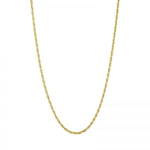 14k Yellow Gold 2 mm 24 Inch Rope Chain