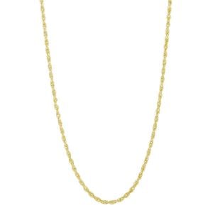 14k Yellow Gold 2.25mm 18 Inch Rope Chain