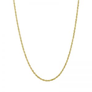 14k Yellow Gold 1.5 mm 20 Inch Rope Chain