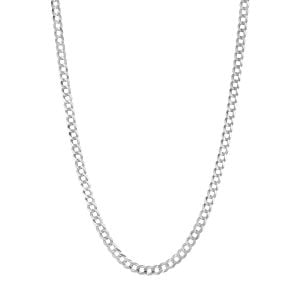 14k Yellow Gold 6 mm 26 Inch Pave Curb Chain