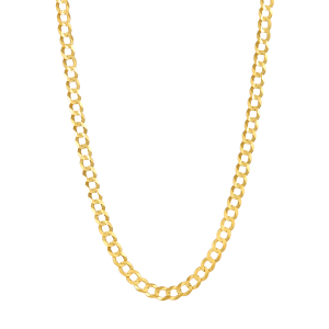 14K Yellow Gold 5.6mm 24-Inch Curb Chain