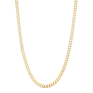 14k Yellow Gold 5 mm 24 Inch Curb Chain