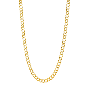 14K Yellow Gold 7.1mm Curb Chain
