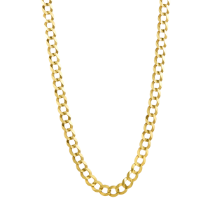 14K Yellow Gold 8.5mm Curb Chain