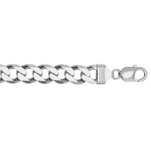 Sterling Silver 11.6mm 24 Inch Curb Link Chain