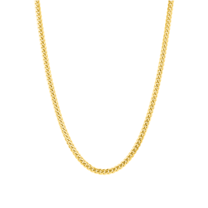 14k yellow gold 24-inch 4mm miami cuban chain with lobster clasp