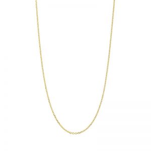 14k Yellow Gold .90 mm 18 Inch Diamond-Cut Cable Chain