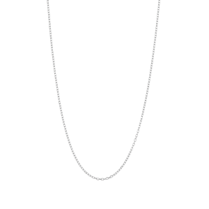 14K White Gold .8mm Cable Link Chain