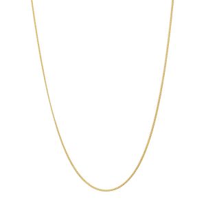 14k Yellow Gold 15 Inch Adjustable Cable Baby Chain