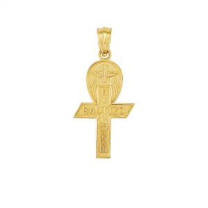 14k Yellow Gold Holy Spirit 'Mi Bautizo' Medal