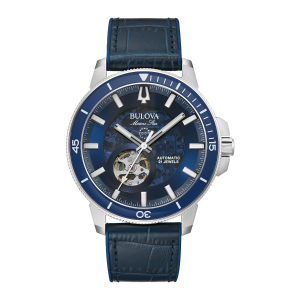 Bulova Marine Star Blue Dial Men's Watch - 96A291