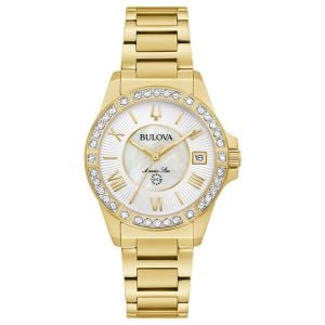 Bulova Marine Star Gold Tone Women's Watch
