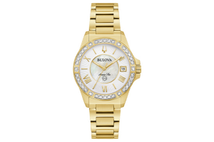 Bulova Marine Star Ladies Gold-Tone Watch 