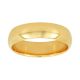 14k yellow gold 6mm comfort fit men's wedding band front view