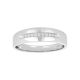 Men's 10k White Gold .10 C.T.W Channel Wedding Ring front view