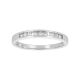 14k White Gold Channel Setting Diamond Wedding Band front view