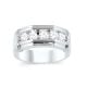 Mens 1 Ct. T.W. 14k White Gold Five Stone Ring