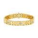 14K Yellow Gold Diamond Bar Link Bracelet