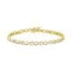 14k gold two-tone diamond infinity link bracelet closed front