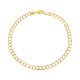 14k Yellow Gold Curb Pave Bracelet 