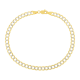 14K Yellow Gold 4.7mm Curb Pave Bracelet