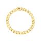 Men's 14k Yellow Gold Curb Pavé Bracelet