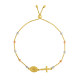 14K Tri Color Gold Rosary Bolo Bracelet
