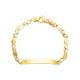 14k Gold Two-Tone Fancy Link Baby Bracelet