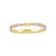 14k gold tri-color chevron link baby id bracelet closed front view