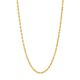 14k yellow gold 2.8mm diamond cut rope chain hanging view