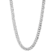 14K White Gold Diamond Cut Curb Link Chain