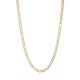 14k Yellow Gold 6 mm 24 Inch Pave Curb Chain