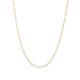 14k yellow gold 3mm pave figaro chain hanging view
