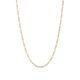 14k Yellow Gold 3 mm 24 inch Pave Figaro Chain