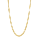 14k yellow gold 5.7mm curb chain hanging view