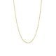 14k gold tri-color 2mm valentino chain hanging view
