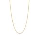 14k yellow gold 2.1mm curb pave chain hanging view