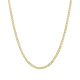 14k Yellow Gold 22 Inch Curb Pave Chain