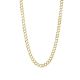 14k Yellow Gold 8 mm 26 Inch Pave Curb Chain