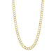 14k yellow gold 8.5mm 26-inch pave curb chain hanging view