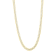 14k yellow gold 5.6mm pave curb chain hanging view