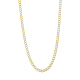 14k Yellow Gold Diamond Cut Curb Pave Chain 