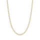 14k yellow gold 4.7mm curb pave chain hanging view