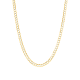 14k yellow gold 4.7mm 24 inch curb pave chain